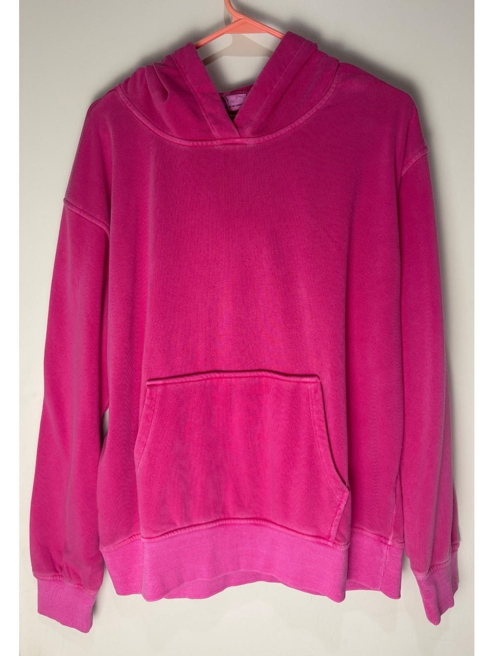 NWOT Zenana Pink Acid Wash Oversized Hoodie Women’s Large Boutique